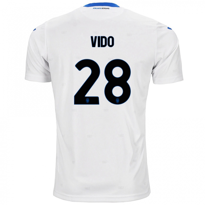 Kinder Luca Vido #28 Weiß Auswärtstrikot Trikot 2024/25 T-Shirt Österreich