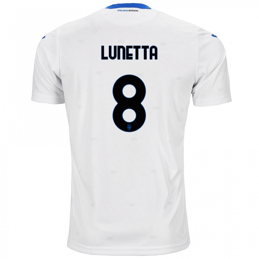 Kinder Gabriel Lunetta #8 Weiß Auswärtstrikot Trikot 2024/25 T-Shirt Österreich