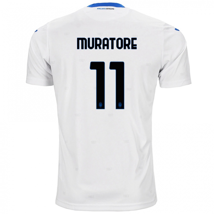 Kinder Simone Muratore #11 Weiß Auswärtstrikot Trikot 2024/25 T-Shirt Österreich