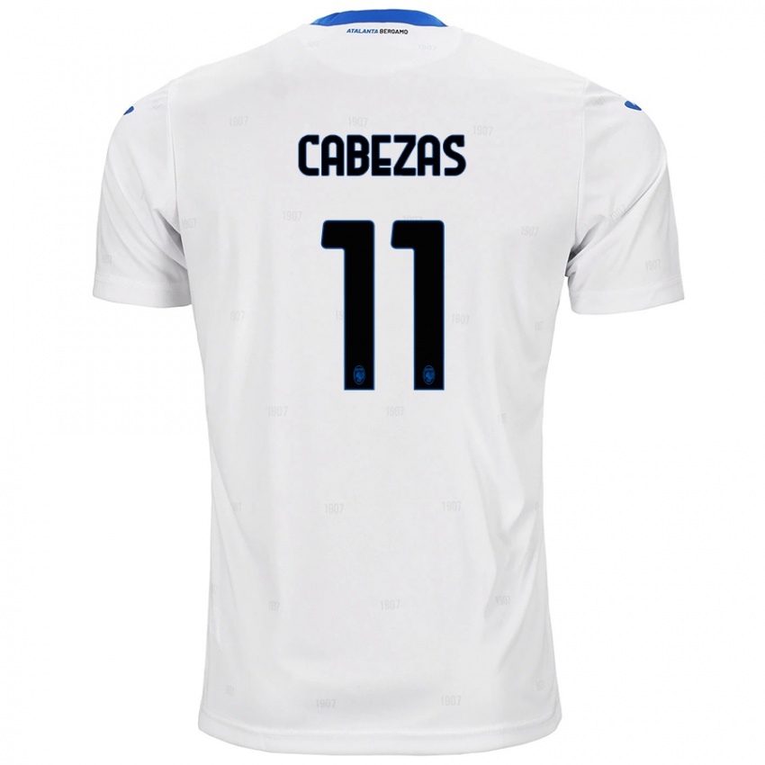 Kinder Bryan Cabezas #11 Weiß Auswärtstrikot Trikot 2024/25 T-Shirt Österreich