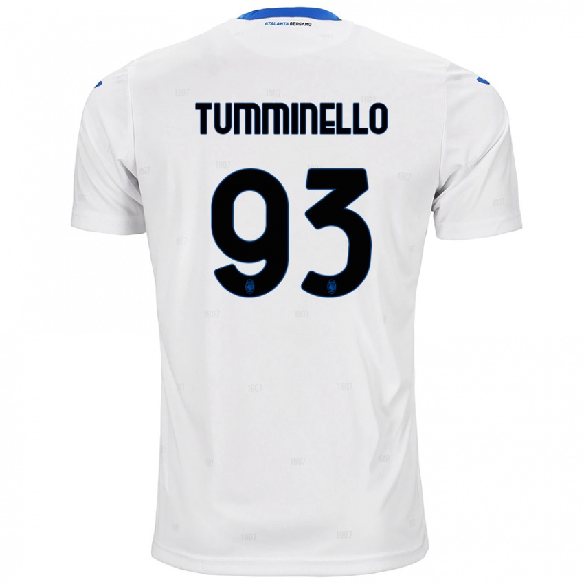 Kinder Marco Tumminello #93 Weiß Auswärtstrikot Trikot 2024/25 T-Shirt Österreich