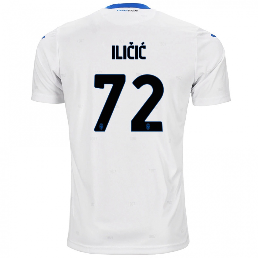 Kinder Josip Ilicic #72 Weiß Auswärtstrikot Trikot 2024/25 T-Shirt Österreich