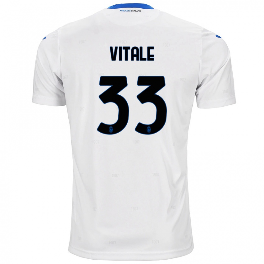 Kinder Francesca Vitale #33 Weiß Auswärtstrikot Trikot 2024/25 T-Shirt Österreich