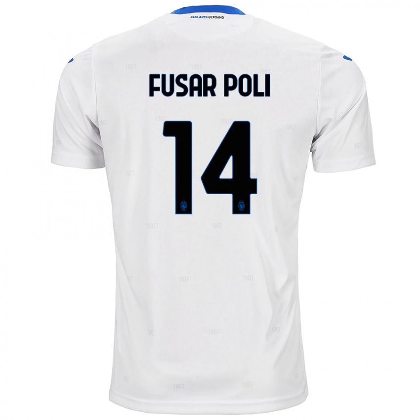 Kinder Giulia Fusar Poli #14 Weiß Auswärtstrikot Trikot 2024/25 T-Shirt Österreich