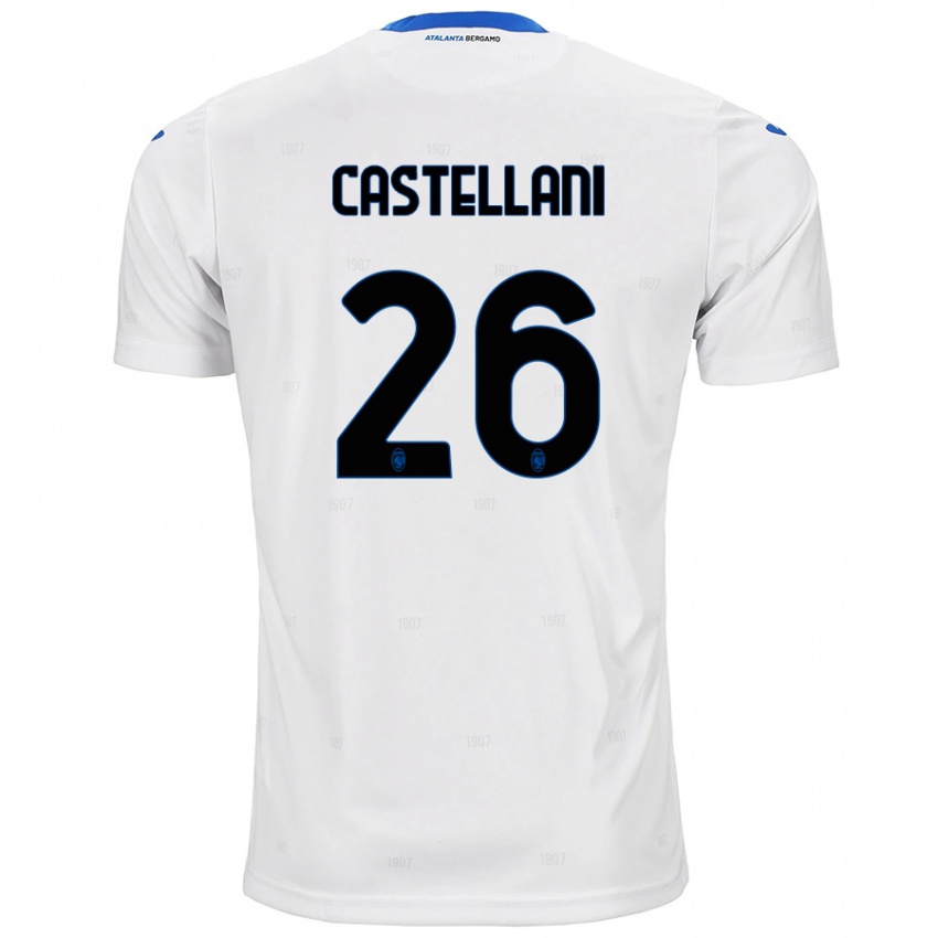 Kinder Eleonora Castellani #26 Weiß Auswärtstrikot Trikot 2024/25 T-Shirt Österreich