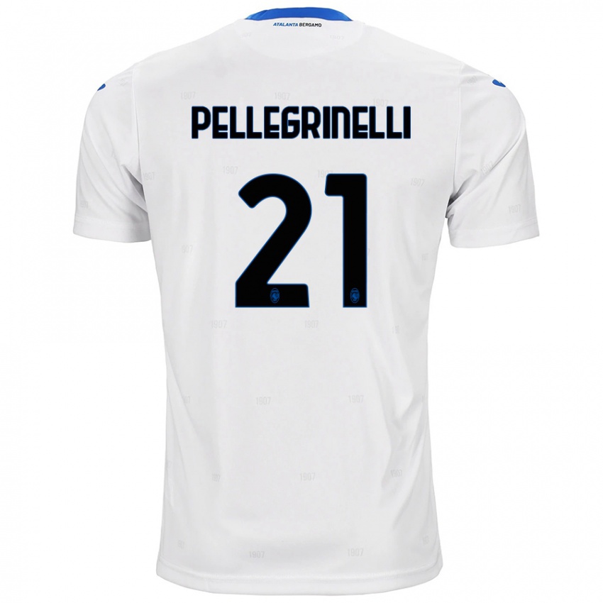 Kinder Giorgia Pellegrinelli #21 Weiß Auswärtstrikot Trikot 2024/25 T-Shirt Österreich