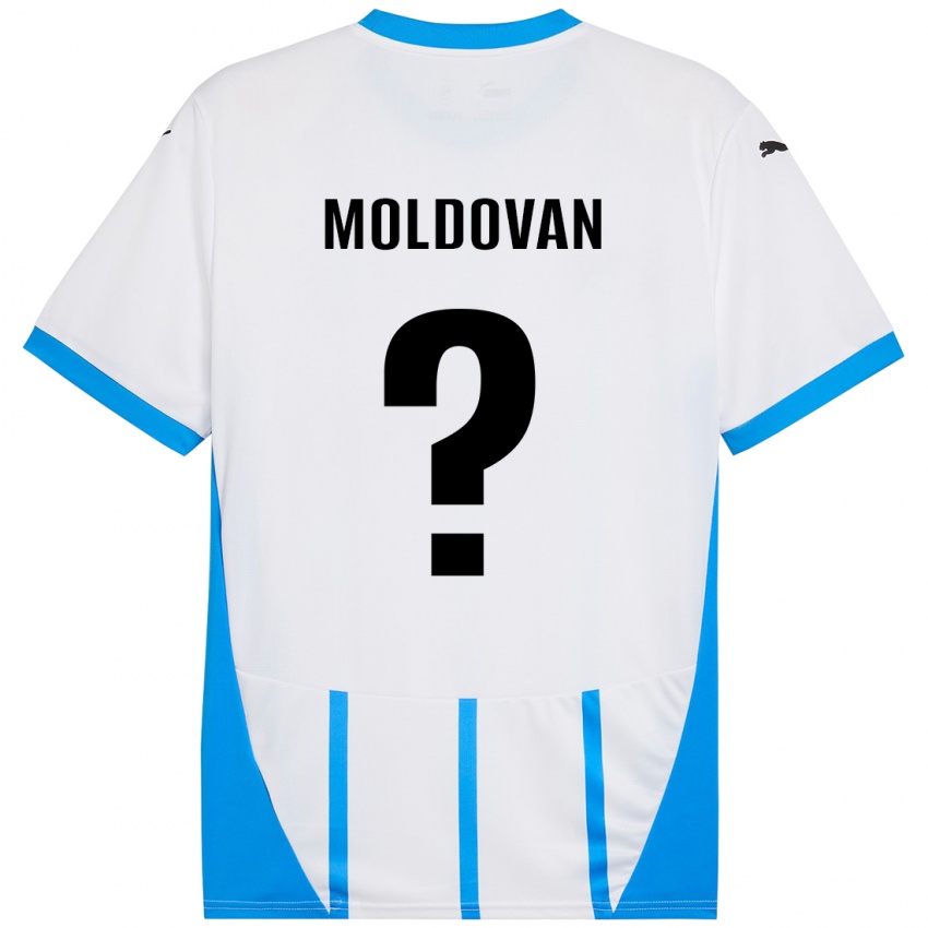 Kinder Horațiu Moldovan #0 Weiß Blau Auswärtstrikot Trikot 2024/25 T-Shirt Österreich