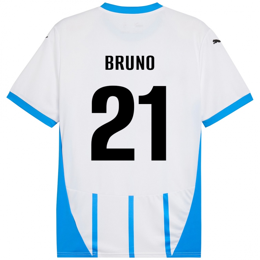 Kinder Kevin Bruno #21 Weiß Blau Auswärtstrikot Trikot 2024/25 T-Shirt Österreich