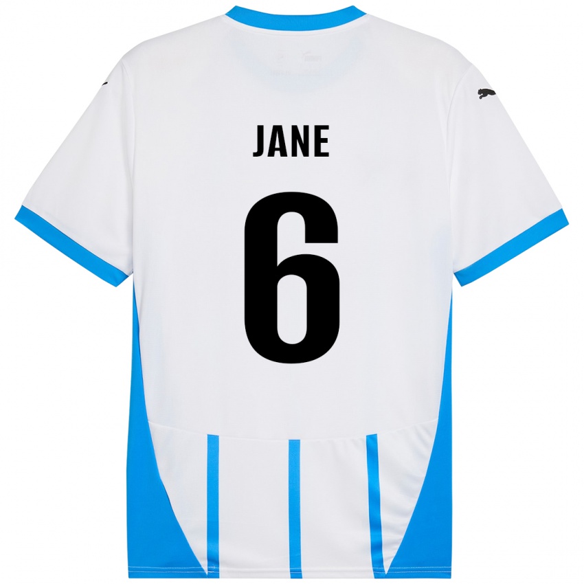 Kinder Refiloe Jane #6 Weiß Blau Auswärtstrikot Trikot 2024/25 T-Shirt Österreich