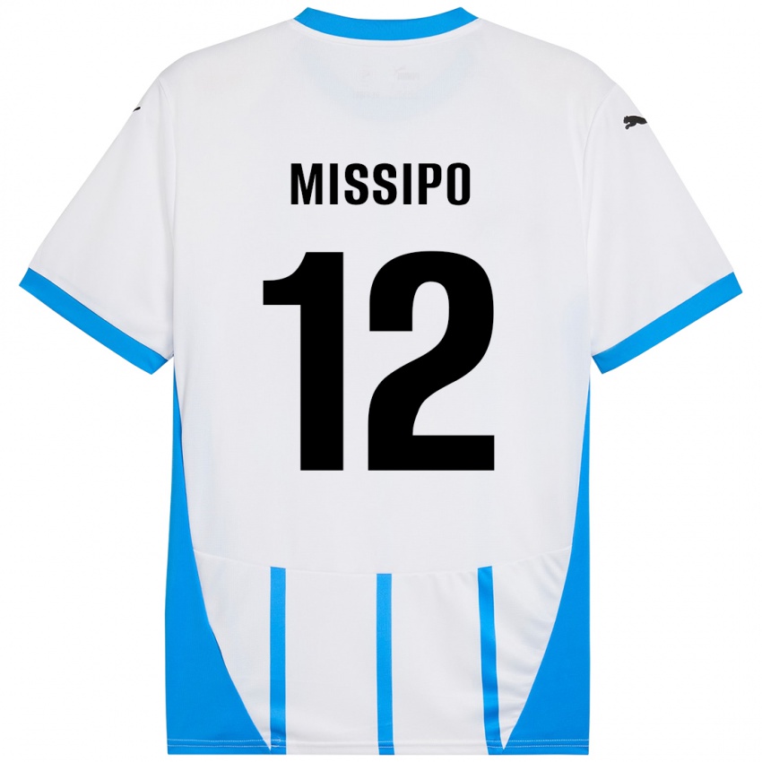 Kinder Kassandra Missipo #12 Weiß Blau Auswärtstrikot Trikot 2024/25 T-Shirt Österreich