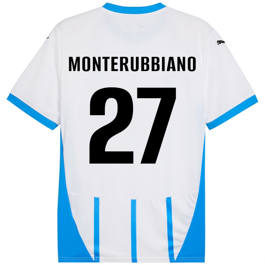 Kinder Valeria Monterubbiano #27 Weiß Blau Auswärtstrikot Trikot 2024/25 T-Shirt Österreich