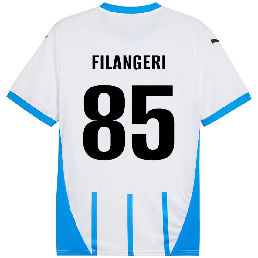 Kinder Maria Luisa Filangeri #85 Weiß Blau Auswärtstrikot Trikot 2024/25 T-Shirt Österreich