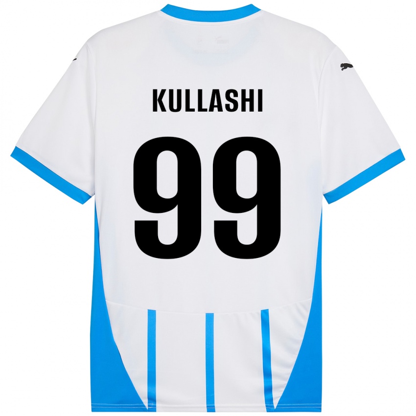 Kinder Loreta Kullashi #99 Weiß Blau Auswärtstrikot Trikot 2024/25 T-Shirt Österreich