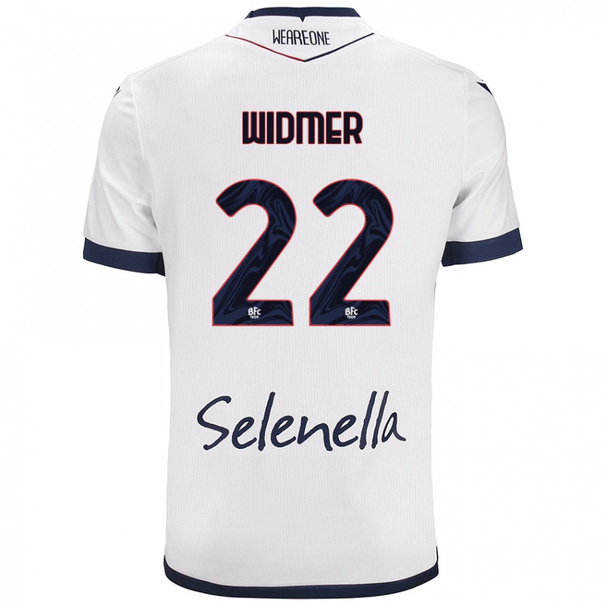 Kinder Renato Widmer D’autilia #22 Weiß Königsblau Auswärtstrikot Trikot 2024/25 T-Shirt Österreich