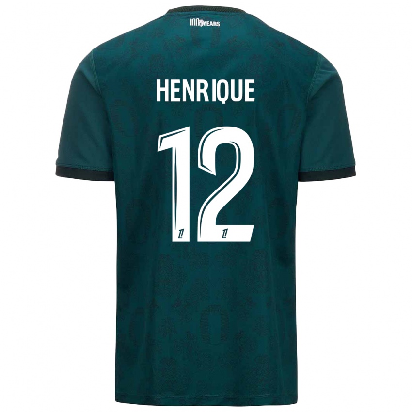 Kinder Caio Henrique #12 Dunkelgrün Auswärtstrikot Trikot 2024/25 T-Shirt Österreich