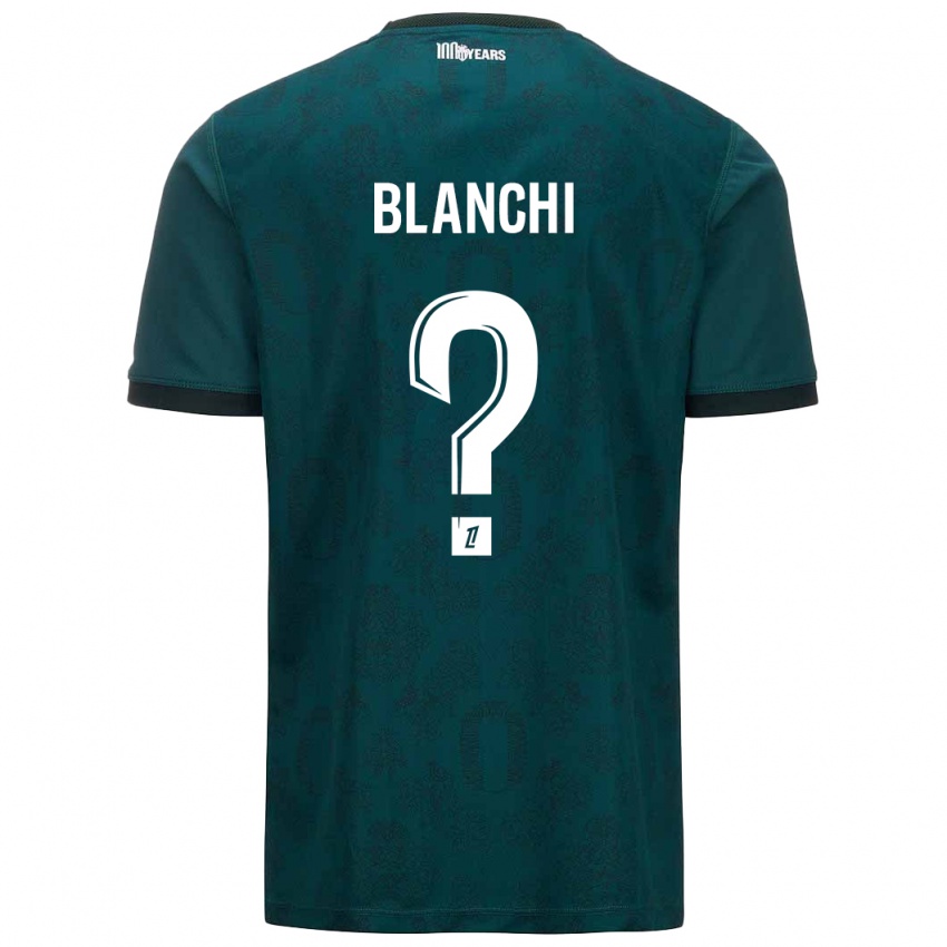 Kinder Florian Blanchi #0 Dunkelgrün Auswärtstrikot Trikot 2024/25 T-Shirt Österreich