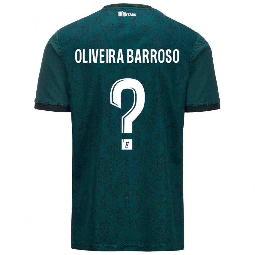 Kinder Mickael Oliveira Barroso #0 Dunkelgrün Auswärtstrikot Trikot 2024/25 T-Shirt Österreich