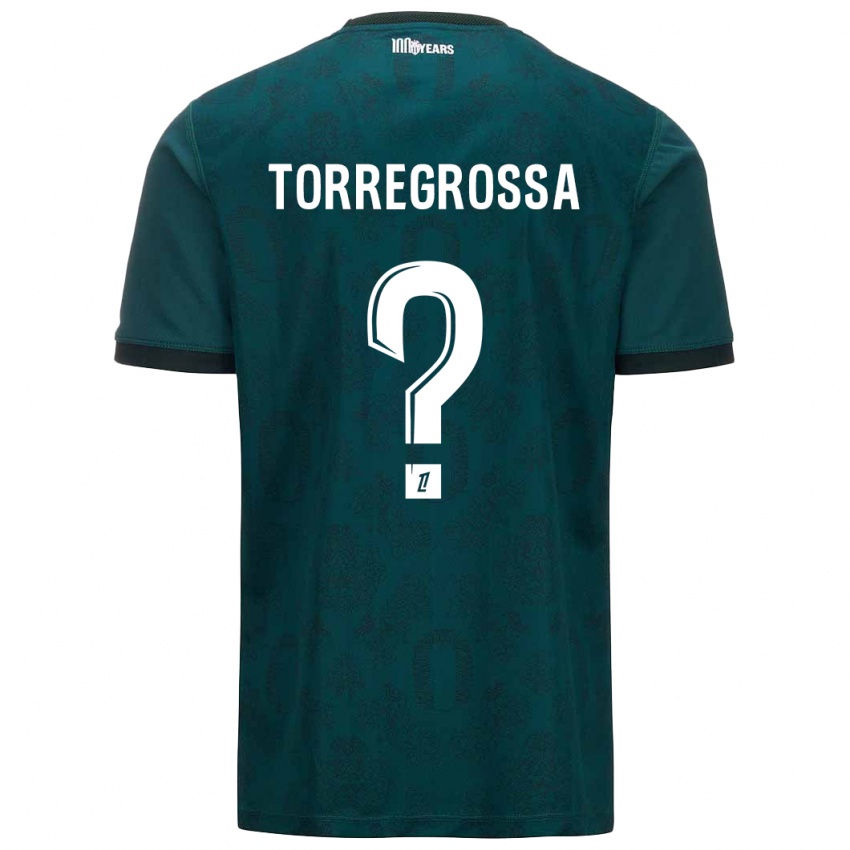 Kinder Hugo Torregrossa #0 Dunkelgrün Auswärtstrikot Trikot 2024/25 T-Shirt Österreich