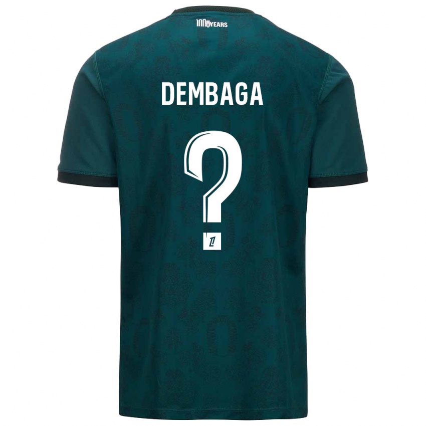 Kinder Boubakar Dembaga #0 Dunkelgrün Auswärtstrikot Trikot 2024/25 T-Shirt Österreich