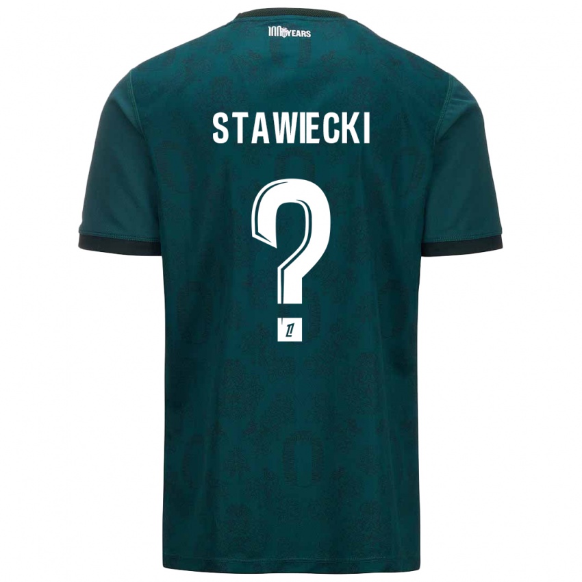 Kinder Jules Stawiecki #0 Dunkelgrün Auswärtstrikot Trikot 2024/25 T-Shirt Österreich