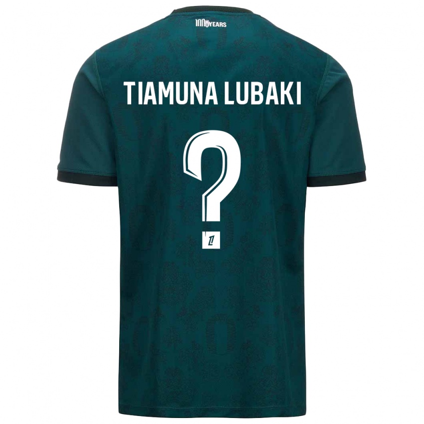 Kinder Loïc Tiamuna Lubaki #0 Dunkelgrün Auswärtstrikot Trikot 2024/25 T-Shirt Österreich