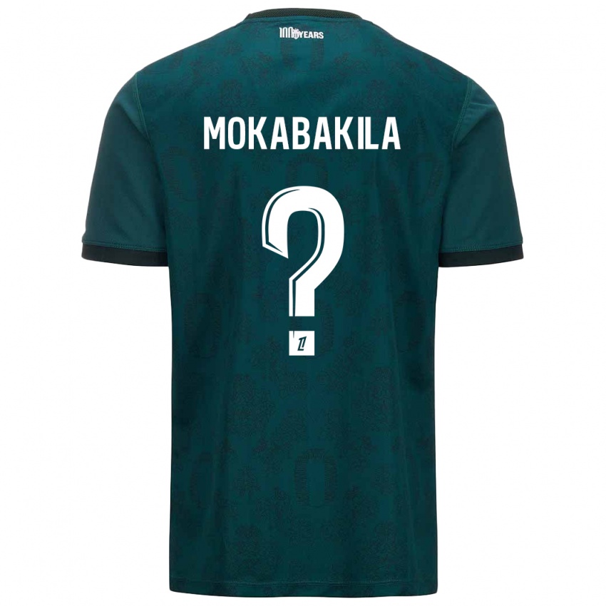 Kinder Nick Mokabakila #0 Dunkelgrün Auswärtstrikot Trikot 2024/25 T-Shirt Österreich