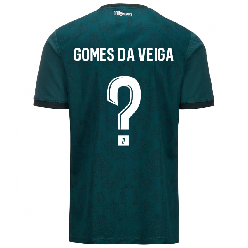 Kinder Melvin Gomes Da Veiga #0 Dunkelgrün Auswärtstrikot Trikot 2024/25 T-Shirt Österreich