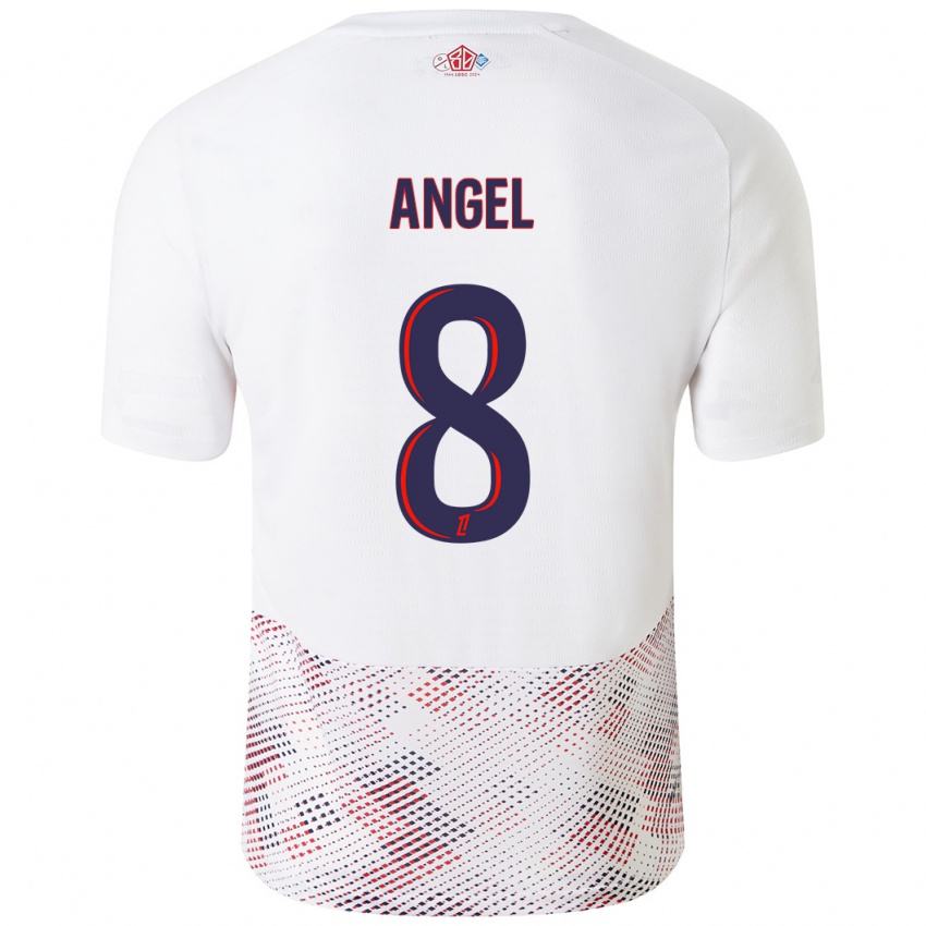 Kinder Angel Gomes #8 Weiß Königsblau Auswärtstrikot Trikot 2024/25 T-Shirt Österreich