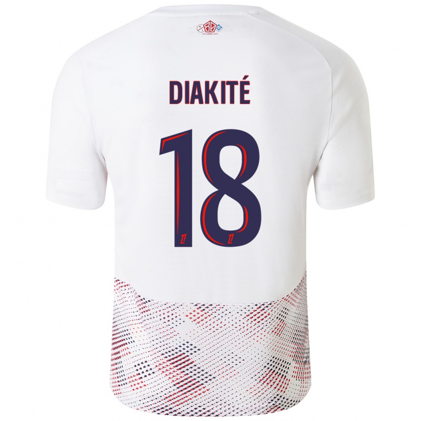 Kinder Bafodé Diakité #18 Weiß Königsblau Auswärtstrikot Trikot 2024/25 T-Shirt Österreich