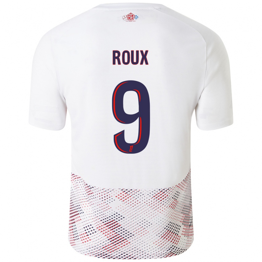 Kinder Danielle Roux #9 Weiß Königsblau Auswärtstrikot Trikot 2024/25 T-Shirt Österreich