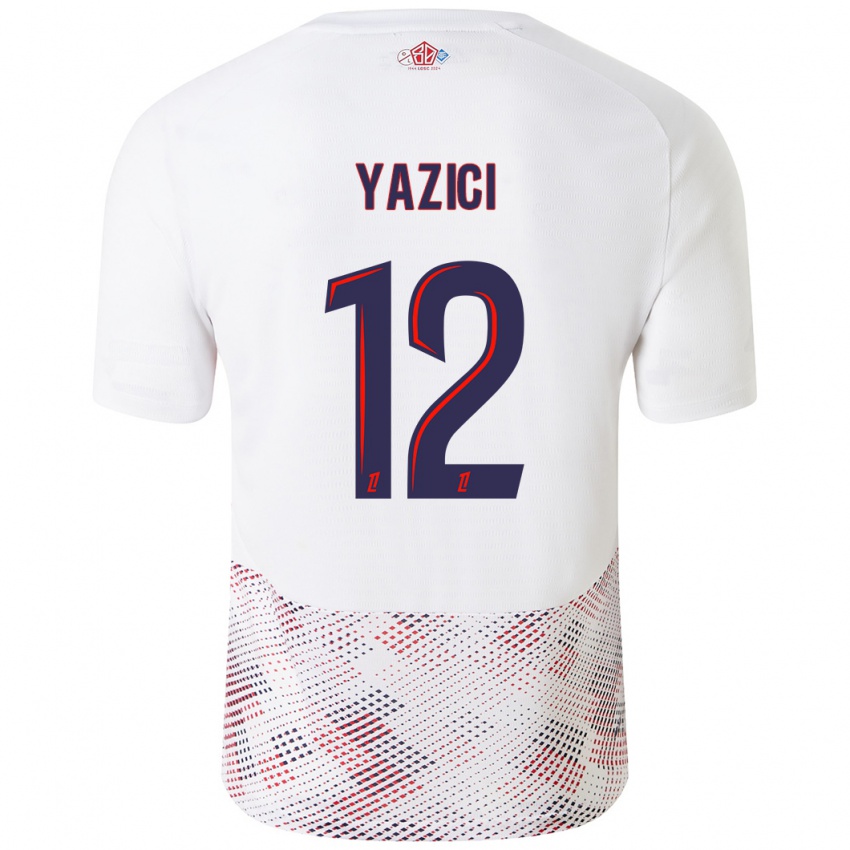 Kinder Yusuf Yazici #12 Weiß Königsblau Auswärtstrikot Trikot 2024/25 T-Shirt Österreich