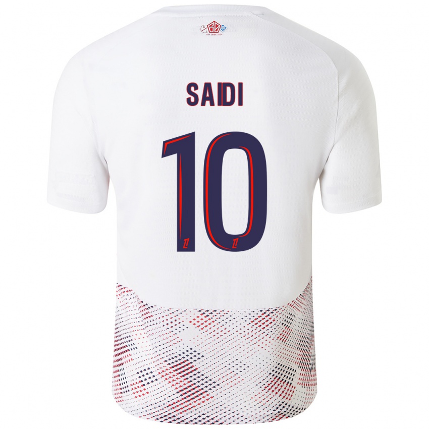 Kinder Rachel Saidi #10 Weiß Königsblau Auswärtstrikot Trikot 2024/25 T-Shirt Österreich