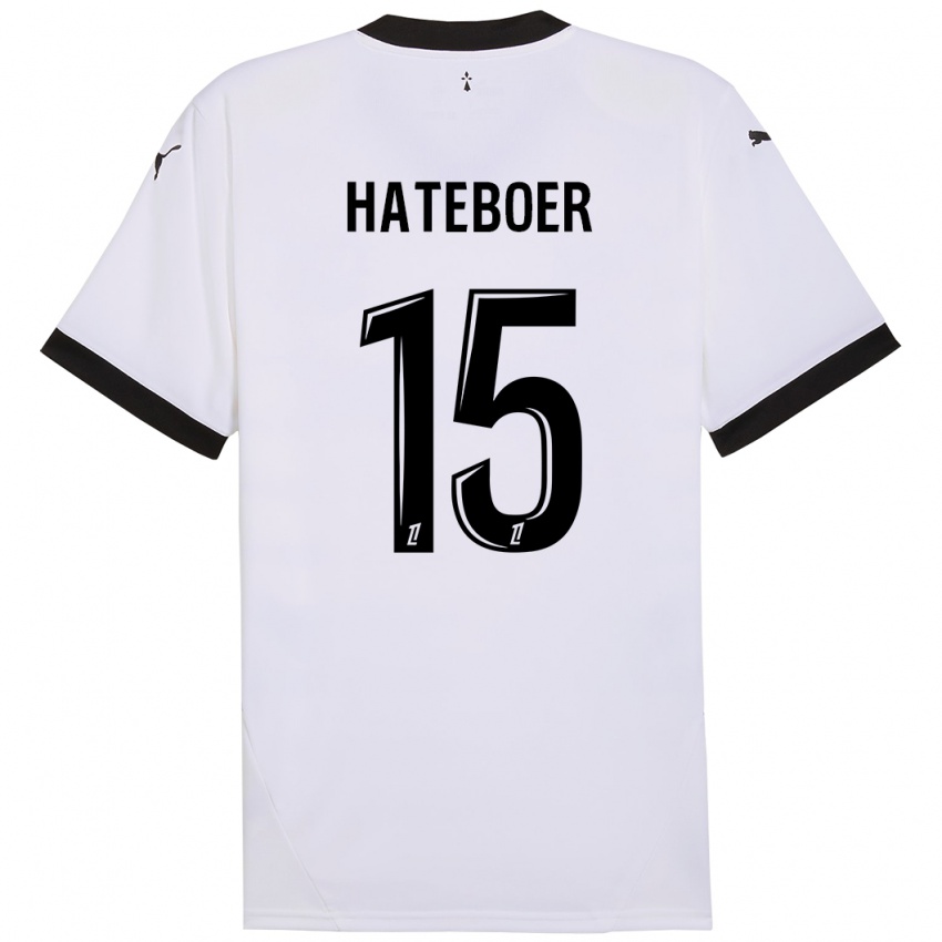 Kinder Hans Hateboer #15 Weiß Schwarz Auswärtstrikot Trikot 2024/25 T-Shirt Österreich