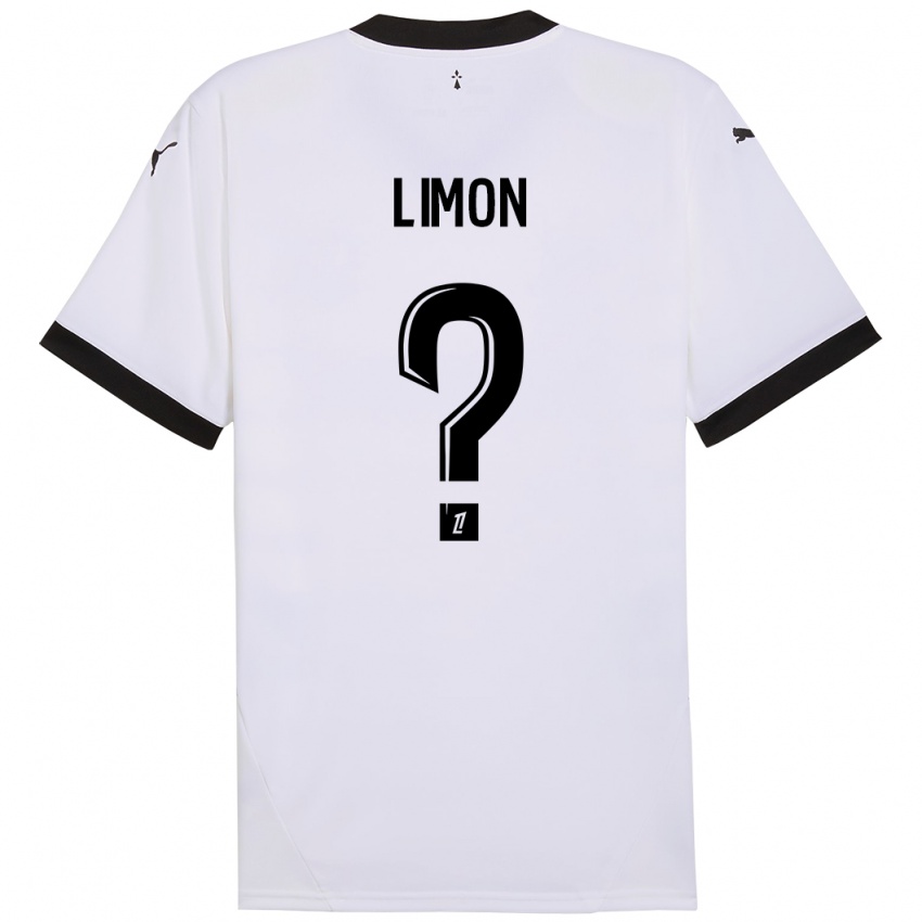 Kinder Paolo Limon #0 Weiß Schwarz Auswärtstrikot Trikot 2024/25 T-Shirt Österreich