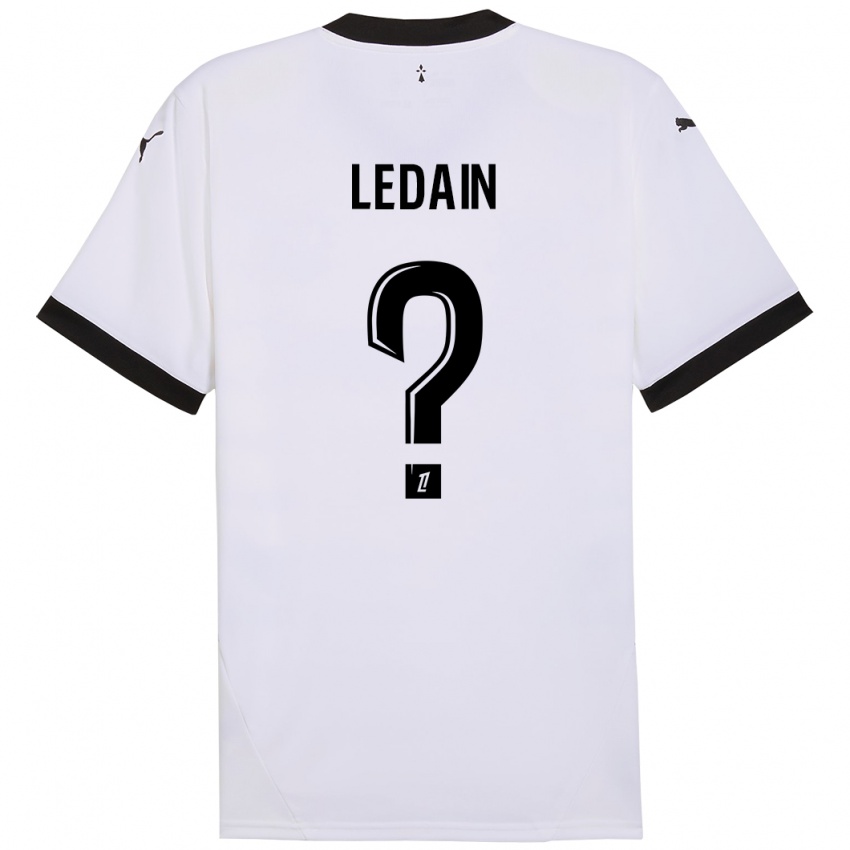 Kinder Samuel Ledain #0 Weiß Schwarz Auswärtstrikot Trikot 2024/25 T-Shirt Österreich