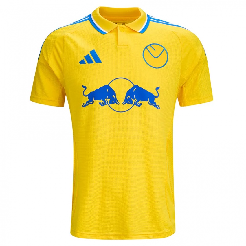 Kinder Rory Mahady #0 Gelb Blau Auswärtstrikot Trikot 2024/25 T-Shirt Österreich