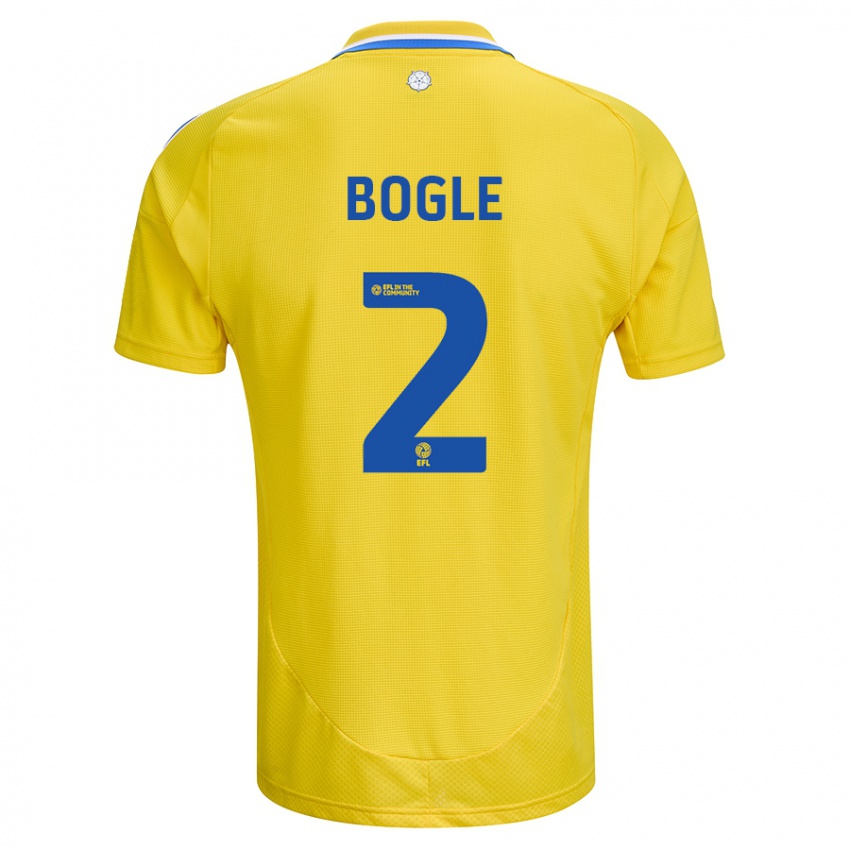 Kinder Jayden Bogle #2 Gelb Blau Auswärtstrikot Trikot 2024/25 T-Shirt Österreich