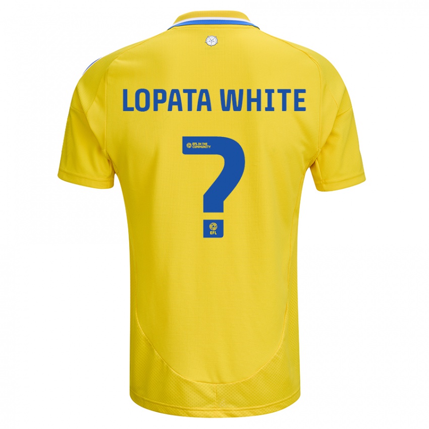 Kinder Reuben Lopata-White #0 Gelb Blau Auswärtstrikot Trikot 2024/25 T-Shirt Österreich