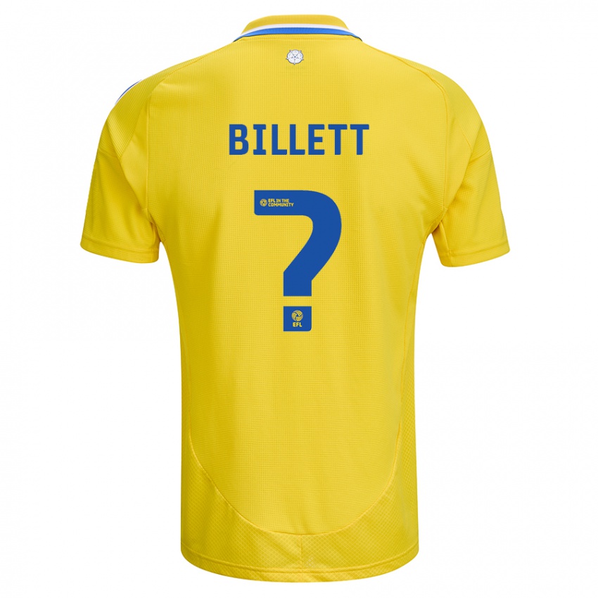 Kinder Joe Billett #0 Gelb Blau Auswärtstrikot Trikot 2024/25 T-Shirt Österreich