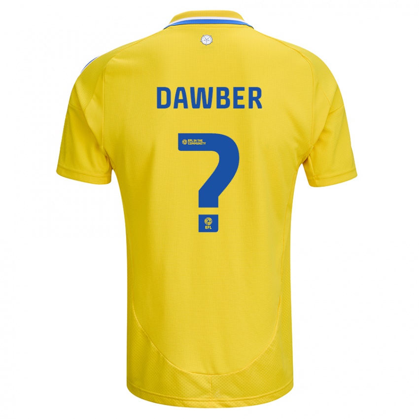 Kinder Oscar Dawber #0 Gelb Blau Auswärtstrikot Trikot 2024/25 T-Shirt Österreich