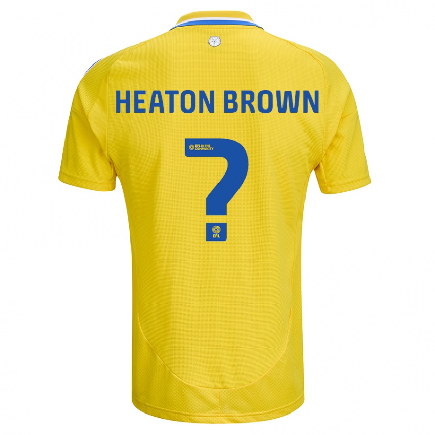 Kinder Heaton Brown #0 Gelb Blau Auswärtstrikot Trikot 2024/25 T-Shirt Österreich