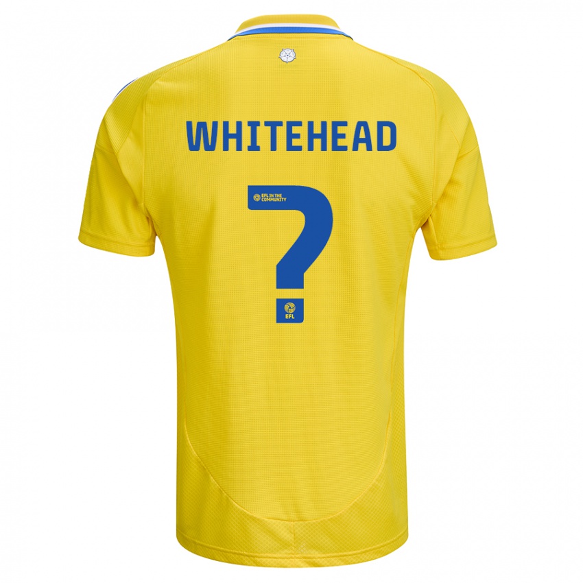 Kinder Louie Whitehead #0 Gelb Blau Auswärtstrikot Trikot 2024/25 T-Shirt Österreich