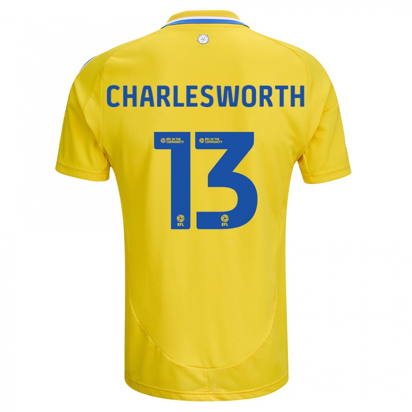 Kinder Millie Robshaw-Charlesworth #13 Gelb Blau Auswärtstrikot Trikot 2024/25 T-Shirt Österreich