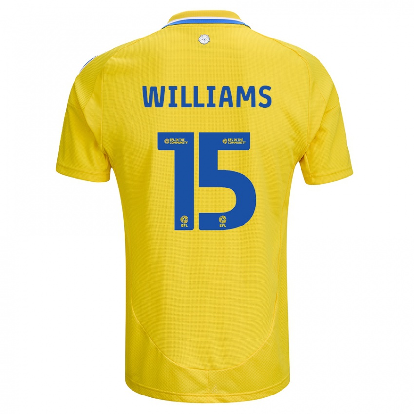 Kinder Paige Williams #15 Gelb Blau Auswärtstrikot Trikot 2024/25 T-Shirt Österreich