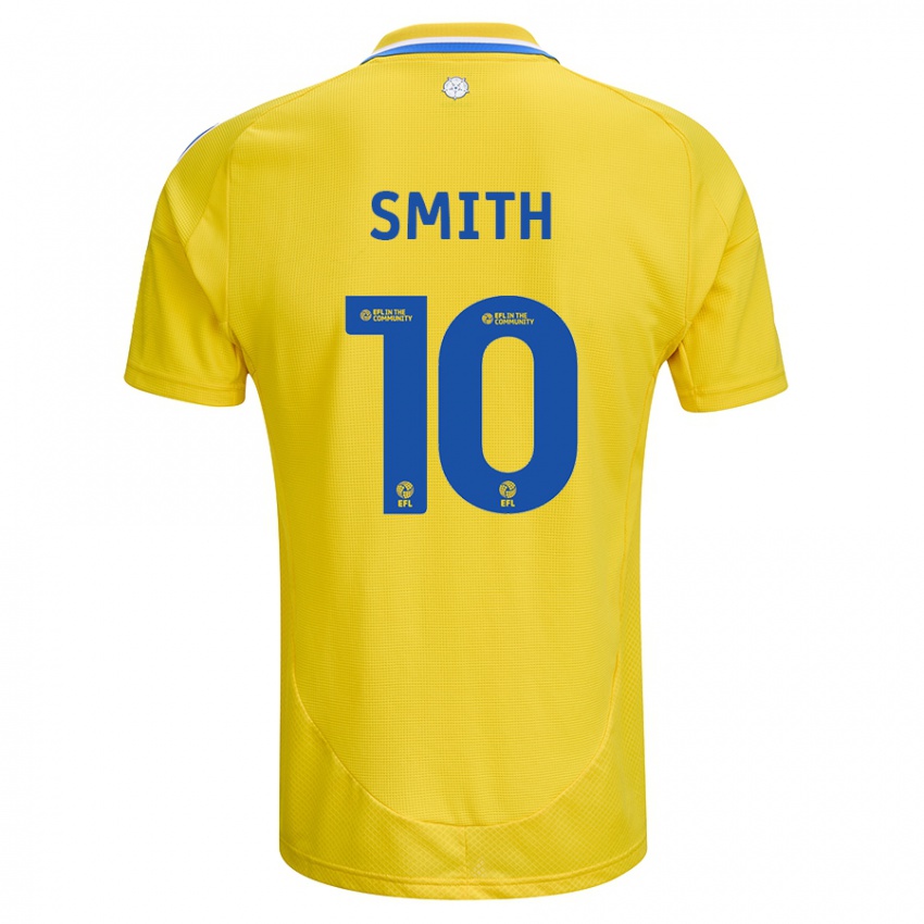 Kinder Kathryn Smith #10 Gelb Blau Auswärtstrikot Trikot 2024/25 T-Shirt Österreich