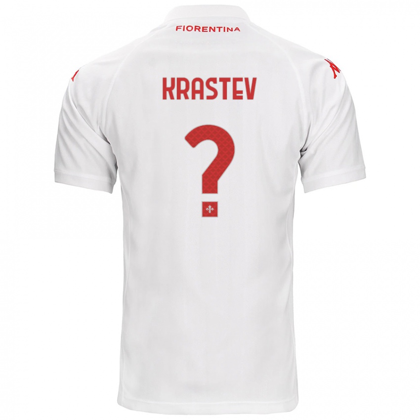 Kinder Dimo Krastev #0 Weiß Auswärtstrikot Trikot 2024/25 T-Shirt Österreich