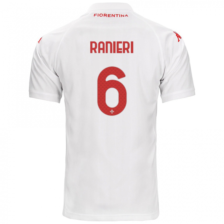 Kinder Luca Ranieri #6 Weiß Auswärtstrikot Trikot 2024/25 T-Shirt Österreich