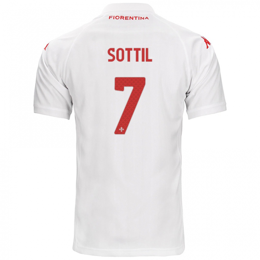 Kinder Riccardo Sottil #7 Weiß Auswärtstrikot Trikot 2024/25 T-Shirt Österreich