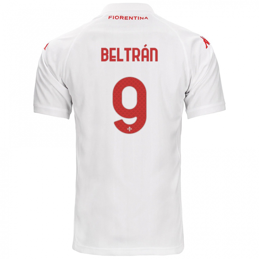 Kinder Lucas Beltrán #9 Weiß Auswärtstrikot Trikot 2024/25 T-Shirt Österreich