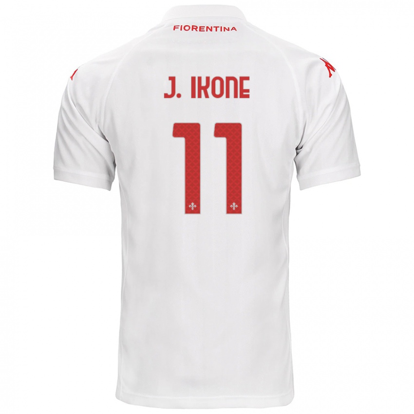 Kinder Jonathan Ikoné #11 Weiß Auswärtstrikot Trikot 2024/25 T-Shirt Österreich